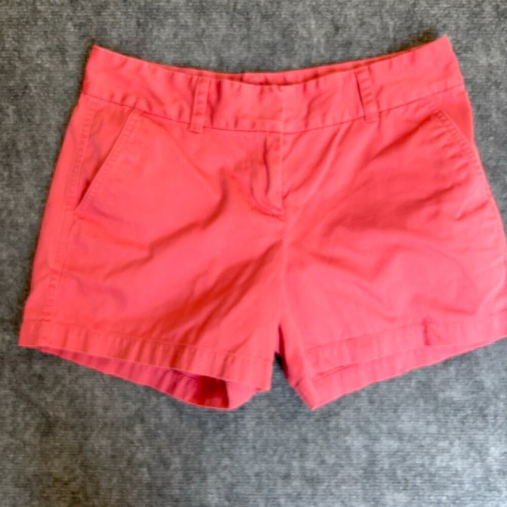 Vineyard Vines Women's Size 4 Coral Pink Chino Shorts Cotton 4.5" Inseam Casual